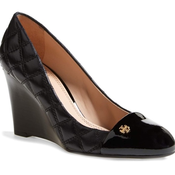 Tory Burch Shoes - NIB Quilted Claremont Tory Burch wedges